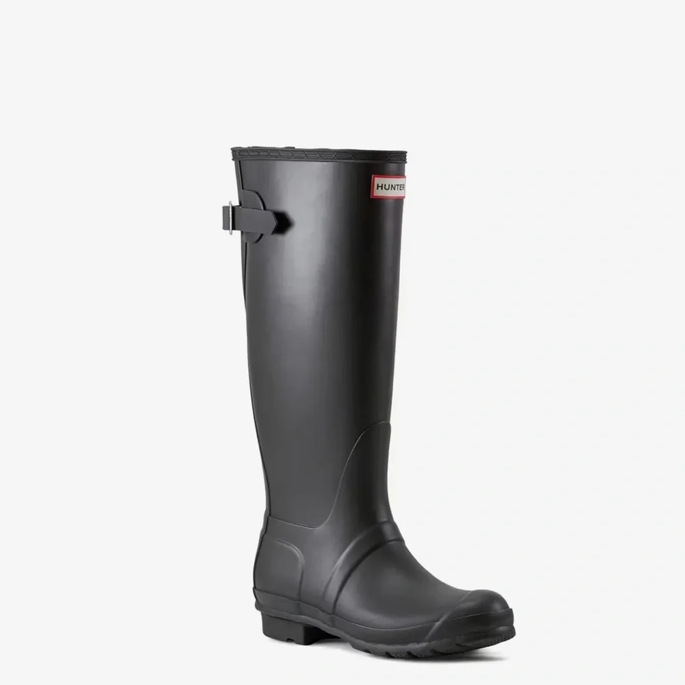 31. Hunter Black tall Boots - Picture 2 of 8